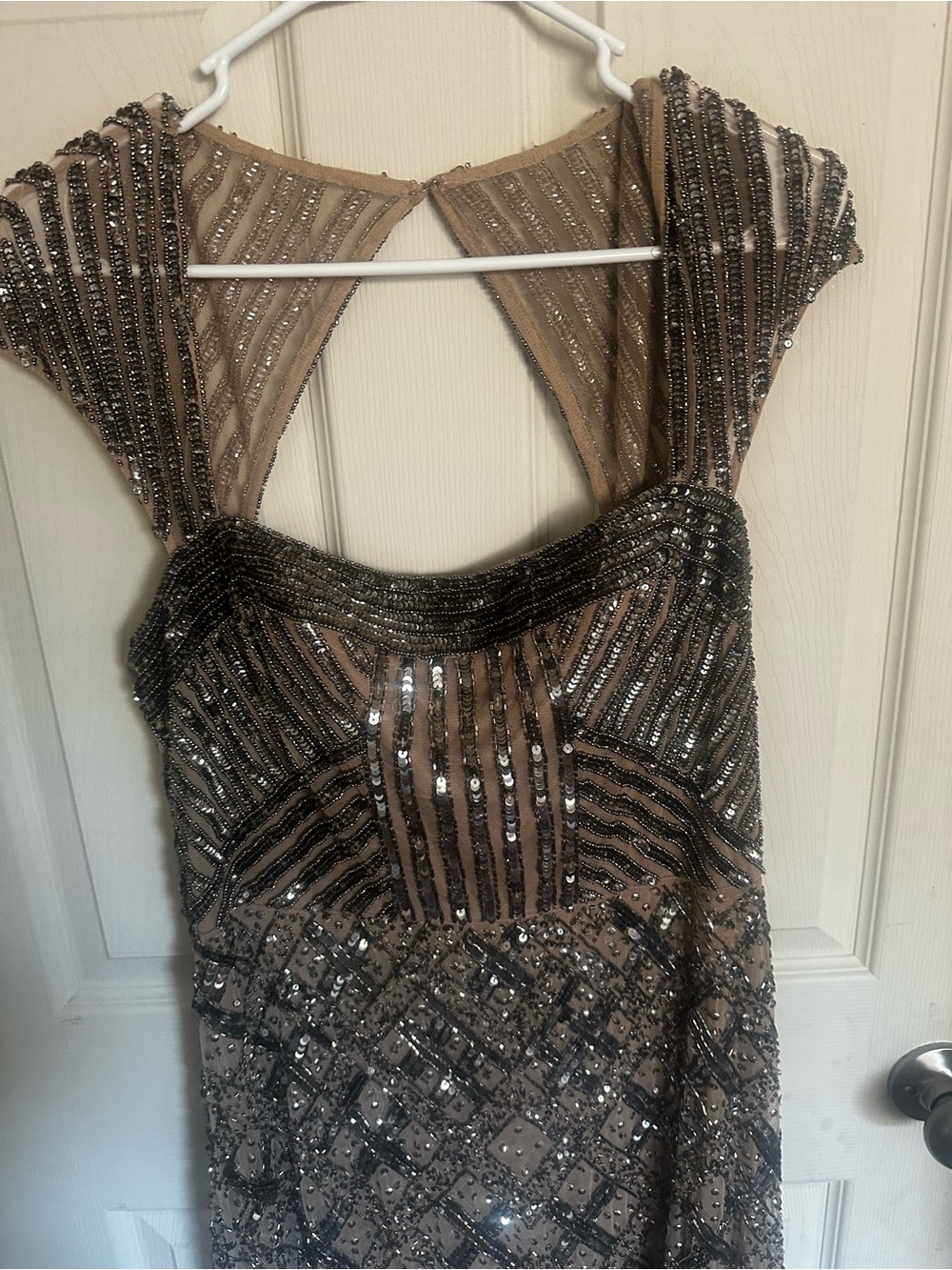 Adrianna Papell  Evening Gown with Sequin Detail size 10 - Picture 2 of 14